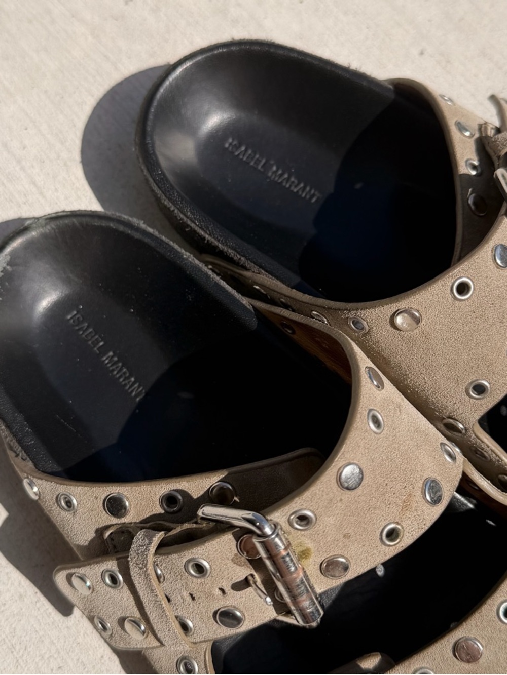Isabel Marat Lennyo Studded Sandals 34 - Picture 4 of 5